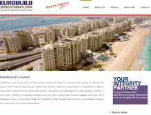Tablet Screenshot of eurobuild.ae